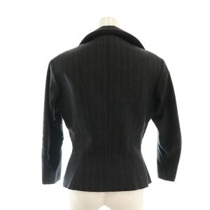 eYe JUNYA WATANABE MAN ウールストライプジャケット ブレザー シングル S チャコールグレー