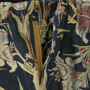 45rpm リリープリントの908イージーポッポショートパンツ ハーフ ジップフライ コットン F 紺 ネイビー マルチカラー