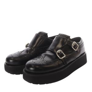 miumiu ダブルモンクローファー 36.5 ブラック