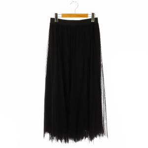 24AW チュールスカート フレア 38 黒 /MI OS