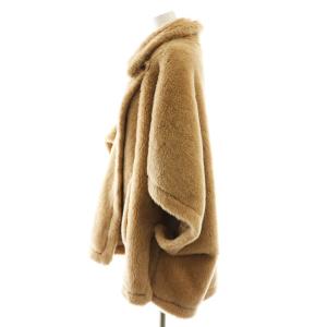 Max Mara テディベアケープコート 165/88A ベージュ