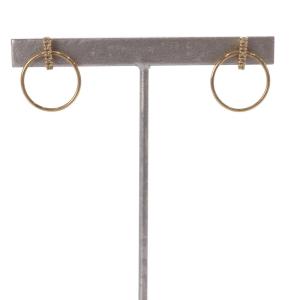 Gossamer ドアノッカー ピアス ダイヤモンド 0.02ct K10 ゴールド