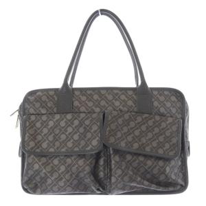 ソフティ ポケットデザイン ハンドバッグ トートバッグ グレー /SR34