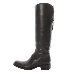 ジョッキーブーツ ロング レザー 36 23cm 茶色 ブラウン SR2200 /SR4