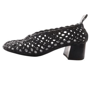 JIL SANDER リボン メッシュデザイン パンプス 35 ブラック JS36066A