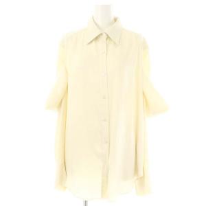 23SS ドレープスリーブシャツ 長袖 36 ライトベージュ /MF OS