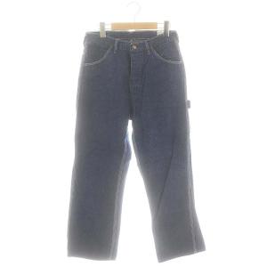 ペインターワークデニムパンツ ボトムス ジーンズ ボタンフライ コットン S 紺 ネイビー