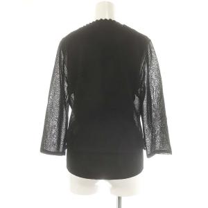 Austin Reed ニットアンサンブル カーディガン 九分袖 カットソー ノースリーブ 40 黒 ブラック /MI OS