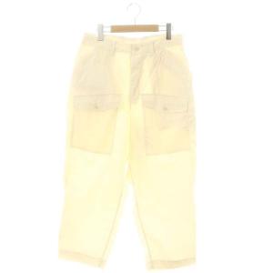 コットンサテンワイドアーミーパンツ ボタンフライ 1 S ベージュ /YQ OS