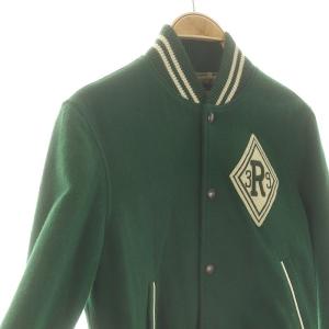 RUGBY RALPH LAUREN ワッペンブルゾン アウター フロントボタン ウール XXS 緑 グリーン
