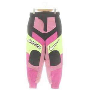 モーターサイクルパンツ ×NIKE ボトムス ジップフライ XS 黒 ブラック マルチカラー /YQ OS