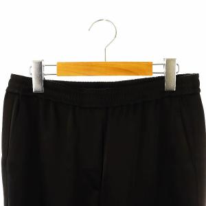 theory luxe 24AW Garden Satin Illy パンツ テーパード イージー 40 黒 /HK OS