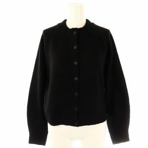 24AW Brushed Cloud Flute カーディガン ニット カシミヤ混 38 ブラック /DO