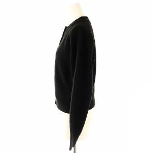 theory luxe 24AW Brushed Cloud Flute カーディガン ニット カシミヤ混 38 ブラック /DO