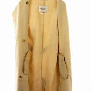 Max Mara cucito a mano ロングジレ 34 オフホワイト