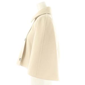 Max Mara cucito a mano ウールカシミヤケープ 34 ベージュ