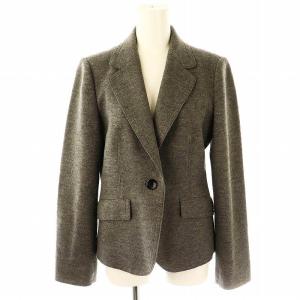 BURBERRY LONDON ウール裏地ノバチェックセットアップスーツ テーラードジャケット フレアスカート アンゴラ混 40 38