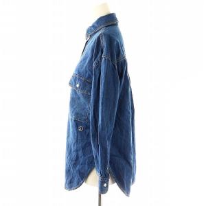 DRESSTERIOR ライトオンスデニムシャツ オーバーサイズ 34 青 ブルー