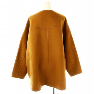 Framework 23AW ハミルトンリバークルーネックコート 36 キャメル