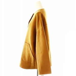 Framework 23AW ハミルトンリバークルーネックコート 36 キャメル