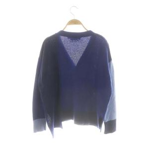 MARNI 24SS カラーブロックカーディガン 40 ブルー CDMD0336Q0