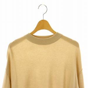 DES PRES 23SS カシミヤシルク モックネックプルオーバー ニット 長袖 F ベージュ /HK OS