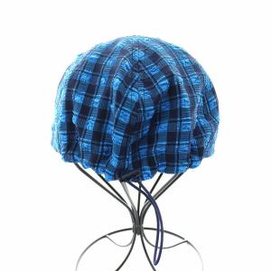 nagonstans ロンハーマン別注 Valkyr Checkerd Cap キャップ 帽子 チェック柄 38 青 ブルー