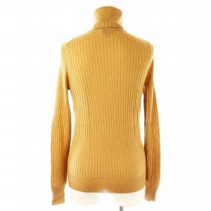 Drawer 18G カシミヤシルクリブタートルニット カットソー 長袖 1 ブラウンベージュ