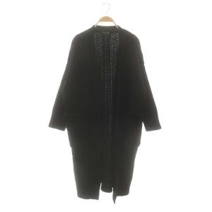 7GカシミヤVネックニットカーディガン ブラック