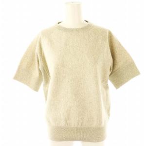 クルーネックスウェットトップス カットソー 五分袖 1 グレー /DO OS