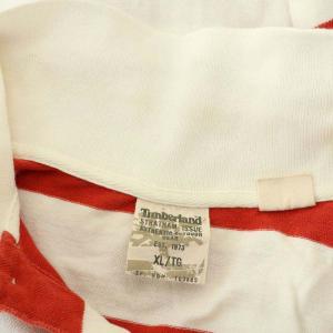 Timberland ヴィンテージ ポロシャツ 半袖 XL レッド T03885