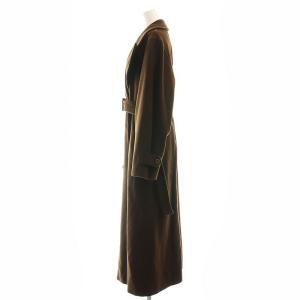 Max Mara ウールアンゴラシルクフードコート ダブル 40 ブラウン