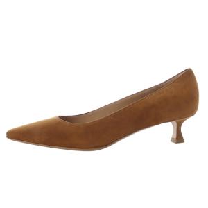 PELLICO SP SQ POINTED 3.5 パンプス ハイヒール スクエアトゥ スエード 38 ブラウン