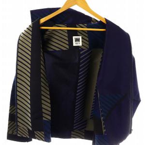 ISSEY MIYAKE imMEN ストライプ柄ジャケット 2 ネイビー ブラック LA23FAC212