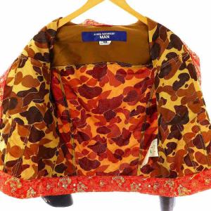 JUNYA WATANABE MAN AD2021 22SS JACQUARD DENIM JACKT XS レッド ネイビー