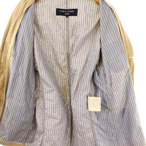 COMME des GARCONS AD2004 テーラードジャケット リネン 3B L ベージュ HO-J074