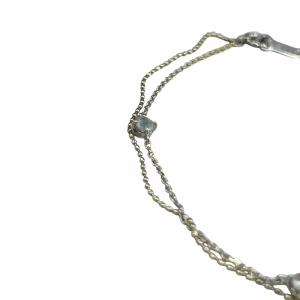 4℃ 2連 ブレスレット ストーン K10 シルバーカラー /AQ OS