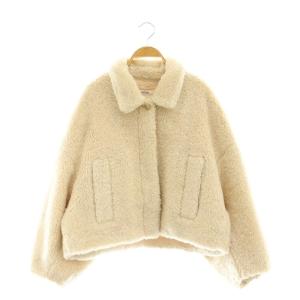 23AW Sustainableボアショートコート ステンカラー F アイボリー /MI OS