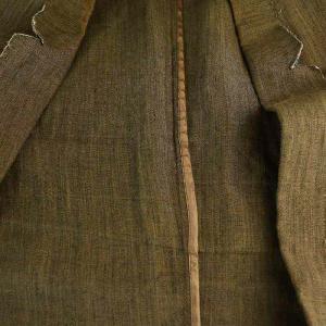 Martin Margiela 14 カットオフリネンジャケット 48 カーキ