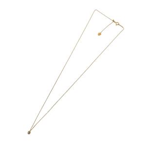 agete ペアシェイプダイヤ ネックレス ペンダント K18 0.01ct ダイヤモンド ゴールドカラー