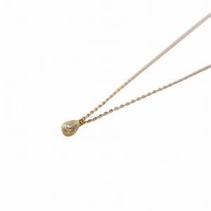 agete ペアシェイプダイヤ ネックレス ペンダント K18 0.01ct ダイヤモンド ゴールドカラー