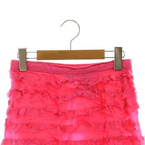 Tao フリルスカート タイト ロング S ピンク