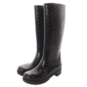 LOUIS VUITTON スプラッシュライン モノグラム レインブーツ 37 ブラック
