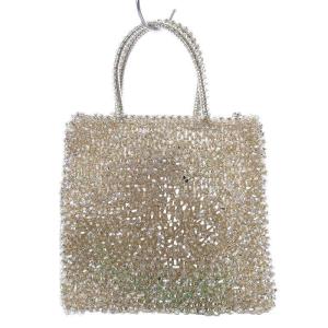 ANTEPRIMA フェイラー スクエア スモール シルバーゴールド テントウ虫 ワイヤーバッグ