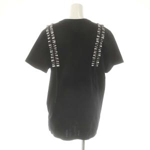 BORDERS at BALCONY SUSPENDER TEE Tシャツ カットソー 半袖 38 ブラック オフホワイト