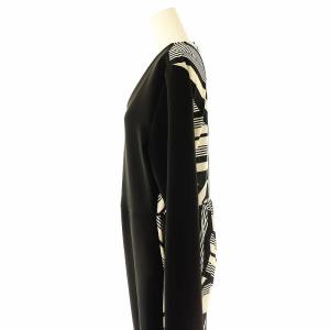 ADORE ジオメバイヤスプリントワンピース ロング丈 長袖 36 黒 ブラック