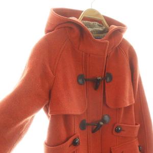 BURBERRY BLUE LABEL ショートダッフルコート アウター ウール 38 オレンジ /NR OS