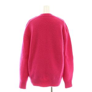 Drawer 7Gパフスリーブロングスリーブニット セーター 長袖 プルオーバー ウール F ピンク
