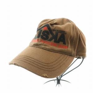 キャップ 帽子 6パネル ロゴ 刺繍 茶 ブラウン /BB OF