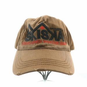 DSQUARED2 キャップ 帽子 6パネル ロゴ 刺繍 茶 ブラウン /BB OF